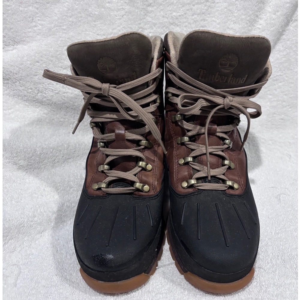TIMBERLAND TIMBERDRY MEN'S WATERPROOF BOOTS BROWN & BLACK A1GIO US SIZE 10